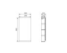 Fali szekrény, Cersanit Moduo 40, antracit S590-082