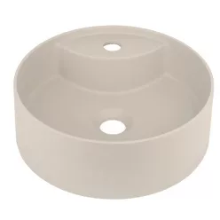  Mosdó, Deante Silia pultra építhető gránit mosdó csaplyukkal bézs 36 cm CQS_5U4B