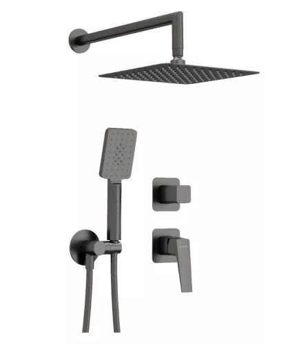 Falba süllyesztett csaptelep, Deante Blur falsík alatti zuhanyszett, titanium NQL_D9YK