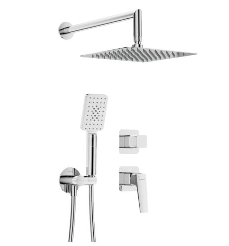 Falba süllyesztett csaptelep, Deante Blur falsík alatti zuhanyszett, króm NQL_09YK