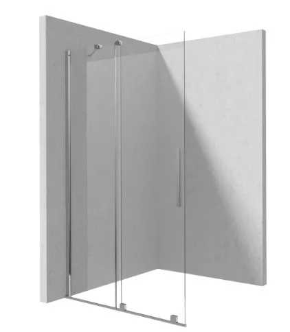 Walk-in, Deante Prizma tolóajtós walk-in, 140 cm, króm KTJ_034R