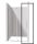 Alkatrész, Deante Prizma süllyesztett ajtóprofil 195 cm, króm KTJ_000X