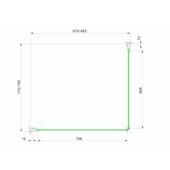 Zuhanykabin, Aquatrend Quatro C98 90x80