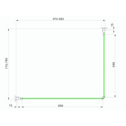 Zuhanykabin, Aquatrend Quatro C108 100x80