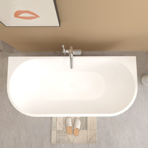 Kád, Aquatrend Nizza félszabadon álló kád fehér lefolyóval 160x80