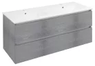 Alsó szekrény, Sapho Ezara mosdótartó szekrény 120x55x46 cm, ezüst tölgy EZ121-1111