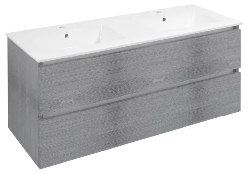Alsó szekrény, Sapho Ezara mosdótartó szekrény 120x55x46 cm, ezüst tölgy EZ121-1111