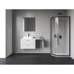   Zuhanykabin, Ravak Blix II NBLCP4 zuhanykabin 80x80, fekete 3BM40300Z1