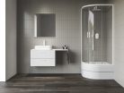 Zuhanykabin, Ravak Blix II NBLCP4 Sabina 80x80x180 cm, matt fehér 3BM40E40Z1