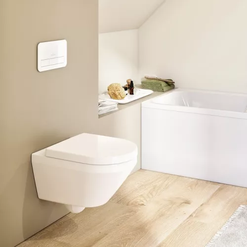 WC, Villeroy&Boch Architectura fali WC kombipack ülőkével, TwistFlush rendszerrel 4694CL01