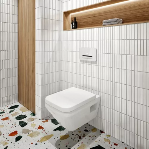 WC, Villeroy&Boch Architectura fali WC kombipack ülőkével, TwistFlush rendszerrel 5685CL01