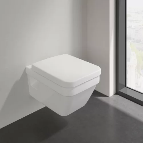 WC, Villeroy&Boch Architectura fali WC kombipack ülőkével, DirectFlush 5685HR01