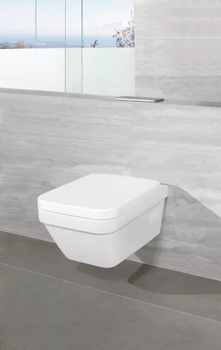 WC, Villeroy&Boch Architectura fali WC kombipack ülőkével, DirectFlush 5685HRR1