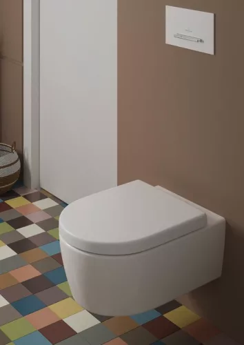 WC, Villeroy&Boch Avento fali WC kombipack ülőkével, DirectFlush rendszerrel 5656HR01