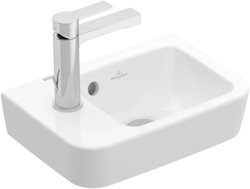 Mosdó, Villeroy&Boch O.novo 36x25 cm fali kézmosó, bal oldali csaplyukkal 43423601