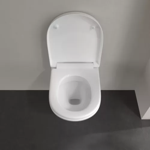 WC, Villeroy&Boch O.novo fali WC kombipack ülőkével, DirectFlush rendszerrel 5688HR01