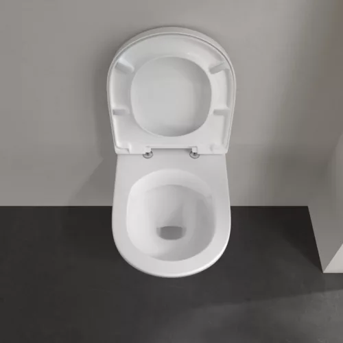 WC, Villeroy&Boch O.novo fali WC kombipack ülőkével, DirectFlush rendszerrel 5688HR01
