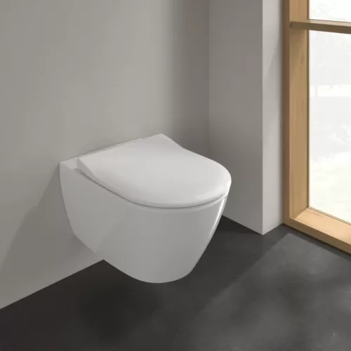 WC, Villeroy&Boch Subway 2.0 fali wc kombipack ülőkével, DirectFlush rendszerrel 5614R201