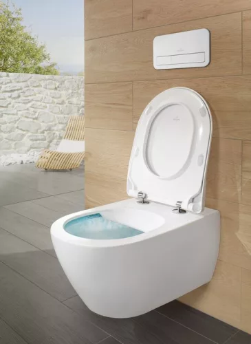 WC, Villeroy&Boch Subway 2.0 fali wc kombipack ülőkével, DirectFlush rendszerrel 5614R201