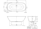 Kád, Villeroy&Boch Theano kád 175x80 cm UBQ175ANH7F200V-01