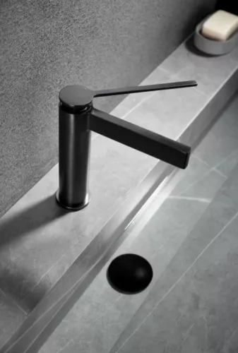 Mosdó csaptelep, Arezzo design Elegant mosdó csaptelep, gun metal AR-5095GM
