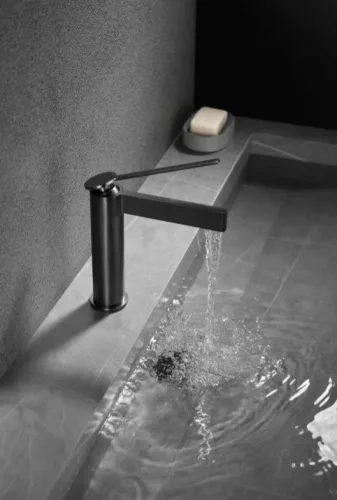 Mosdó csaptelep, Arezzo design Elegant mosdó csaptelep, gun metal AR-5095GM