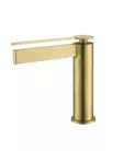 Mosdó csaptelep, Arezzo design Elegant mosdó csaptelep, szálcsiszolt arany AR-5095BG