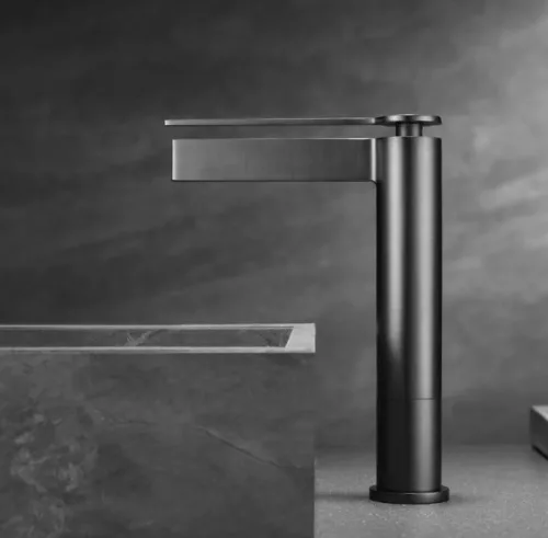 Mosdó csaptelep, Arezzo design Elegant magasított mosdó csaptelep, gun metal AR-8595GM