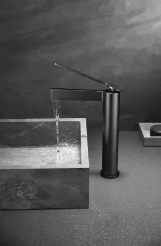 Mosdó csaptelep, Arezzo design Elegant magasított mosdó csaptelep, gun metal AR-8595GM