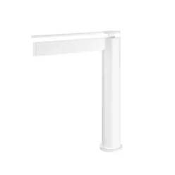   Mosdó csaptelep, Arezzo design Elegant magasított mosdó csaptelep, matt fehér AR-8595MW