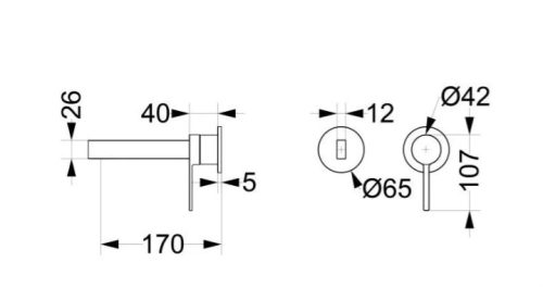 Falba süllyesztett csaptelep, Arezzo design Elegant mosdó csaptelep,szálcsiszolt arany AR-8095BG