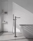 Kádtöltő csaptelep, Arezzo design Elegant szabadonálló, gun metal AR-10095GM