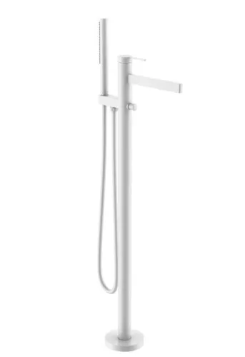 Kádtöltő csaptelep, Arezzo design Elegant szabadonálló, matt fehér AR-10095MW