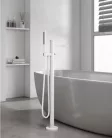 Kádtöltő csaptelep, Arezzo design Elegant szabadonálló, matt fehér AR-10095MW