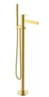 Kádtöltő csaptelep, Arezzo design Elegant szabadonálló, szálcsiszolt arany AR-10095BG