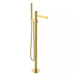   Kádtöltő csaptelep, Arezzo design Elegant szabadonálló, szálcsiszolt arany AR-10095BG