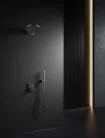 Falba süllyesztett csaptelep, Arezzo design Elegant zuhanyszett, gun metal AR-2095GM