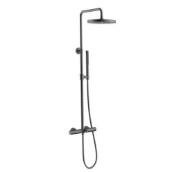   Zuhanyszett, Arezzo design Elegant 3 funkciós, termosztatikus, gun metal AR-3095GM