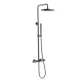 Zuhanyszett, Arezzo design Elegant 3 funkciós, termosztatikus, gun metal AR-3095GM