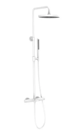 Zuhanyszett, Arezzo design Elegant 3 funkciós, termosztatikus, matt fehér AR-3095MW