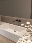 Falba süllyesztett csaptelep, Arezzo design Palmfield mosdó csaptelep, fekete AR-1103BL