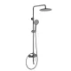 Zuhanyszett, Arezzo design Palmfield 3 funkciós zuhanyrendszer, gun metal AR-1105GM