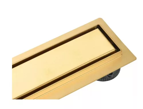 Padlóösszefolyó, Arezzo design 2in1 800 mm-es rozsdamentes acél folyóka, arany AR-800DBG
