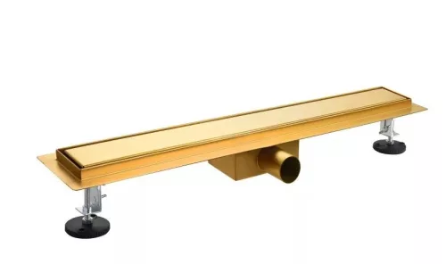 Padlóösszefolyó, Arezzo design 2in1 800 mm-es rozsdamentes acél folyóka, arany AR-800DBG