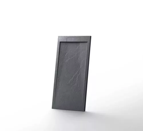 Zuhanytálca,Arezzo design Stone pala hatás,öntött márvány zuhanytálca,antracit 120x90 AR-DYT129LA