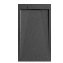   Zuhanytálca, Arezzo design Stone pala hatású,öntött márvány zuhanytálca,fekete 120x90 AR-DYT129LB