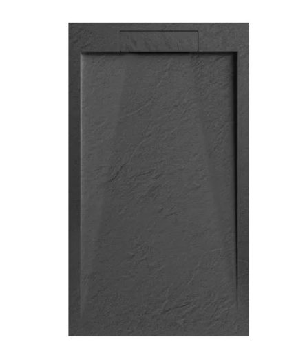 Zuhanytálca, Arezzo design Stone pala hatású,öntött márvány zuhanytálca,fekete 120x90 AR-DYT129LB