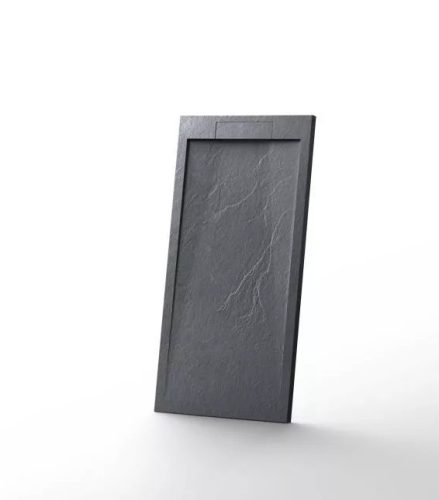 Zuhanytálca, Arezzo design Stone pala hatású,öntött márvány zuhanytálca,fekete 120x90 AR-DYT129LB