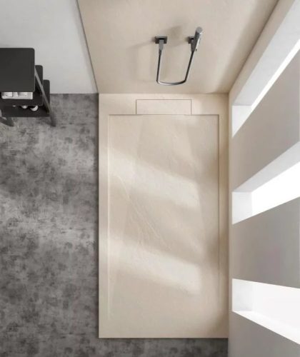 Zuhanytálca, Arezzo design Stone pala hatású,öntött márvány zuhanytálca,bézs 120x90 AR-DYT129LBG