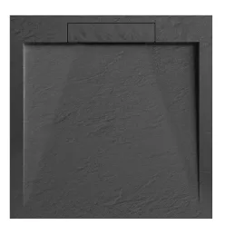   Zuhanytálca,Arezzo design Stone pala hatás,öntött márvány zuhanytálca,antracit 90x90 AR-DYT099LA